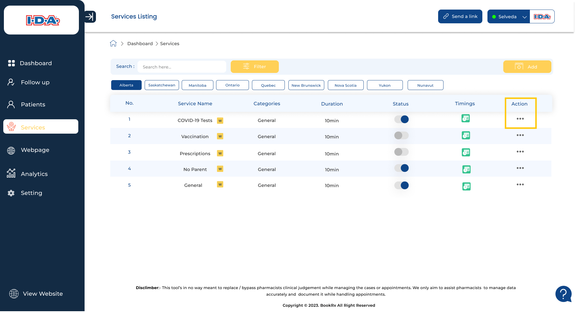 Access Service Options